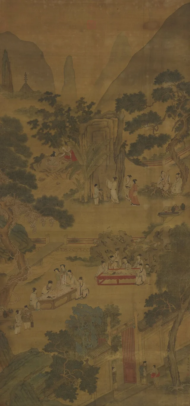 西園雅集図, 仇英