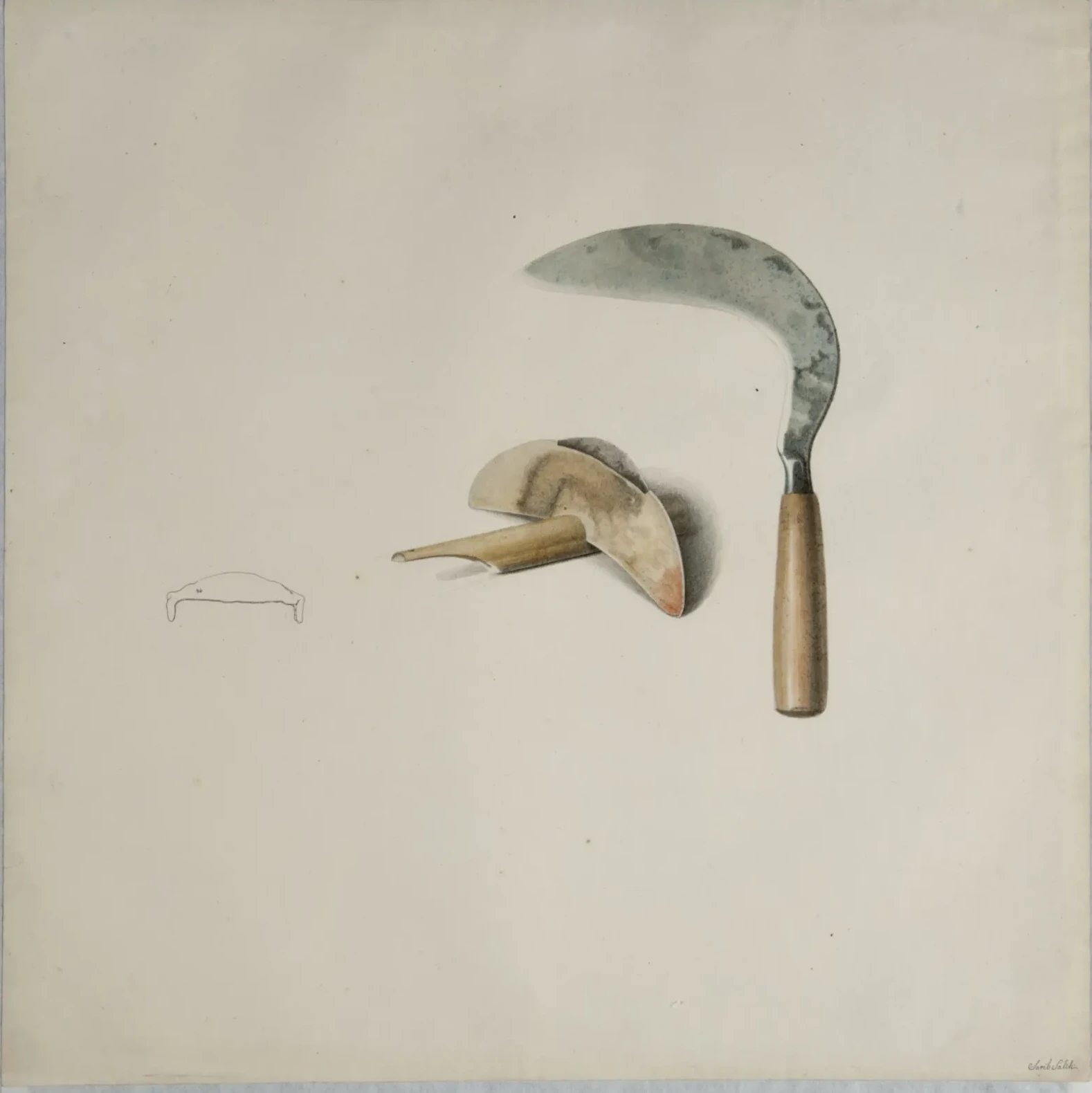 Un petit couteau et une faucille, Raden Saleh