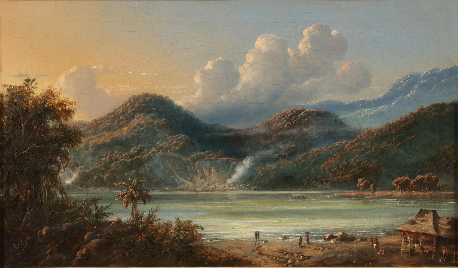 Paysage javanais, vue du Talagabodas, Raden Saleh