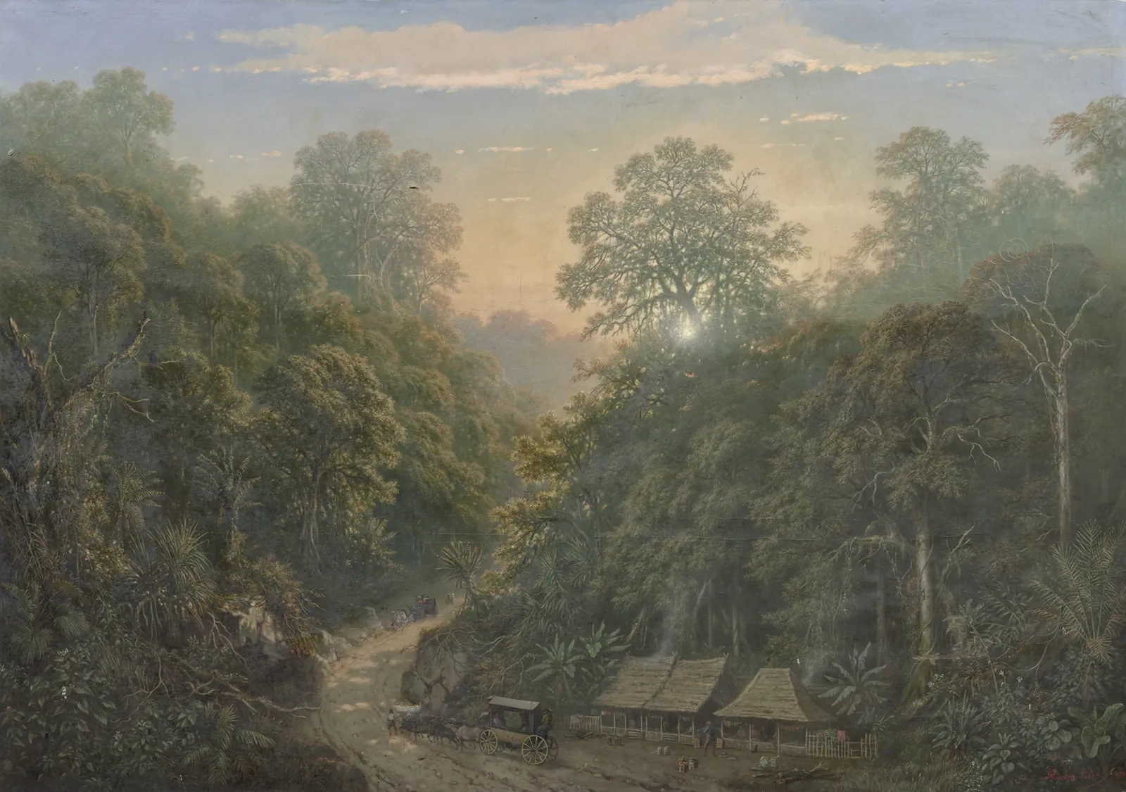 Le Relais de poste javanais, Raden Saleh