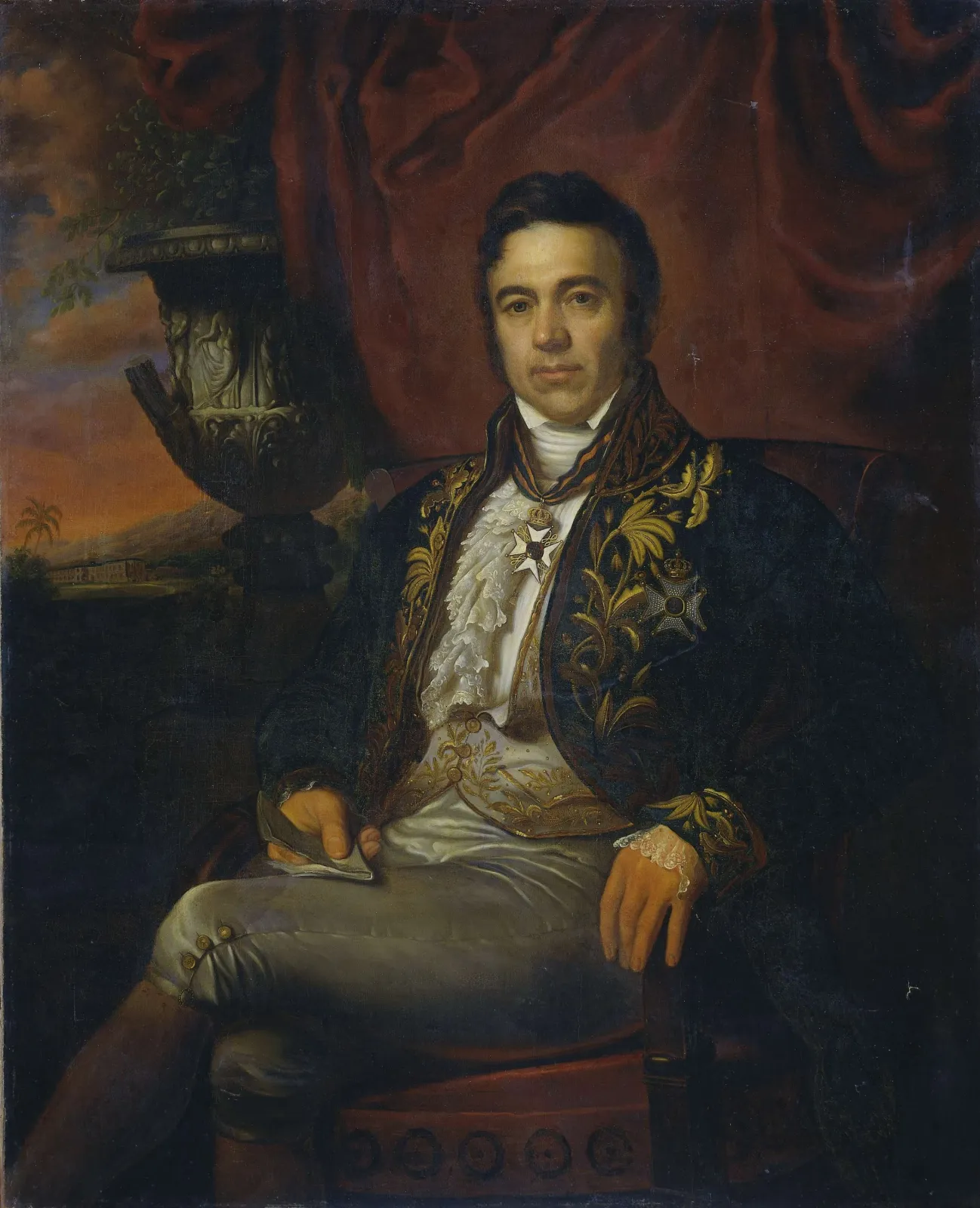 Jean Chrétien Baud (1789-1859), gouverneur général par intérim, Raden Saleh