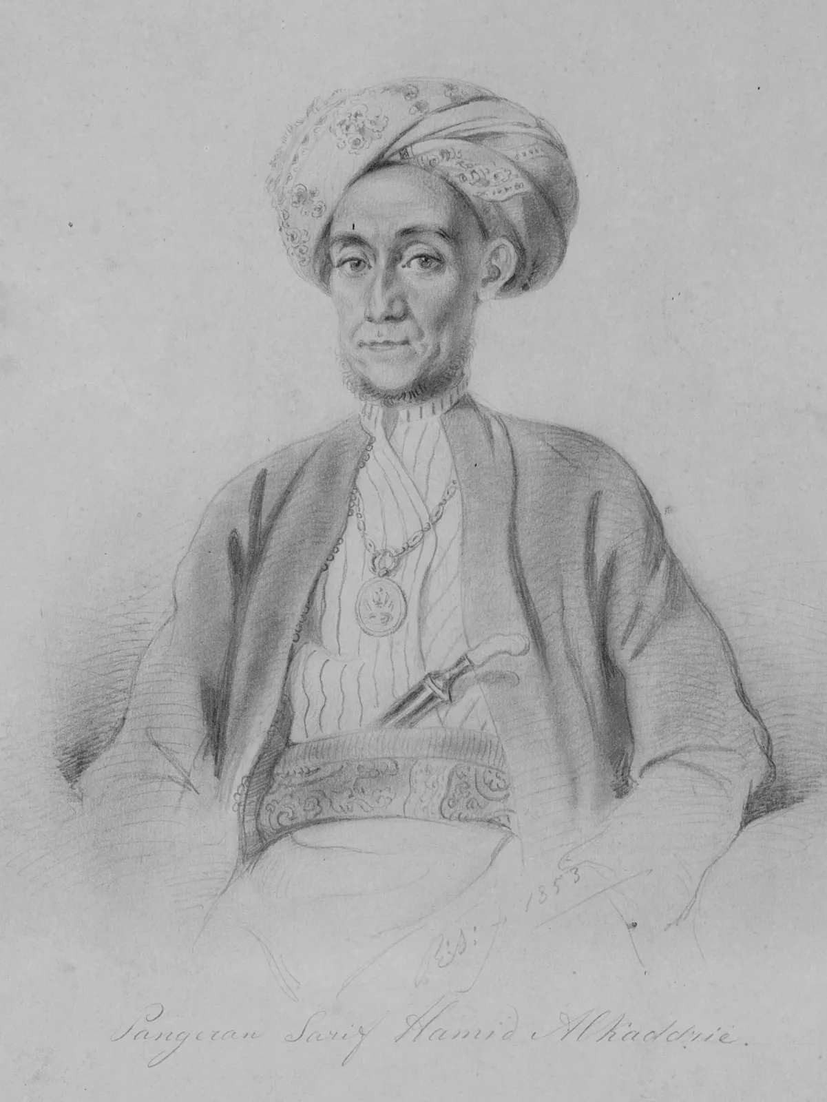 Sultan Syarif Hamid Alkadrie, Raden Saleh