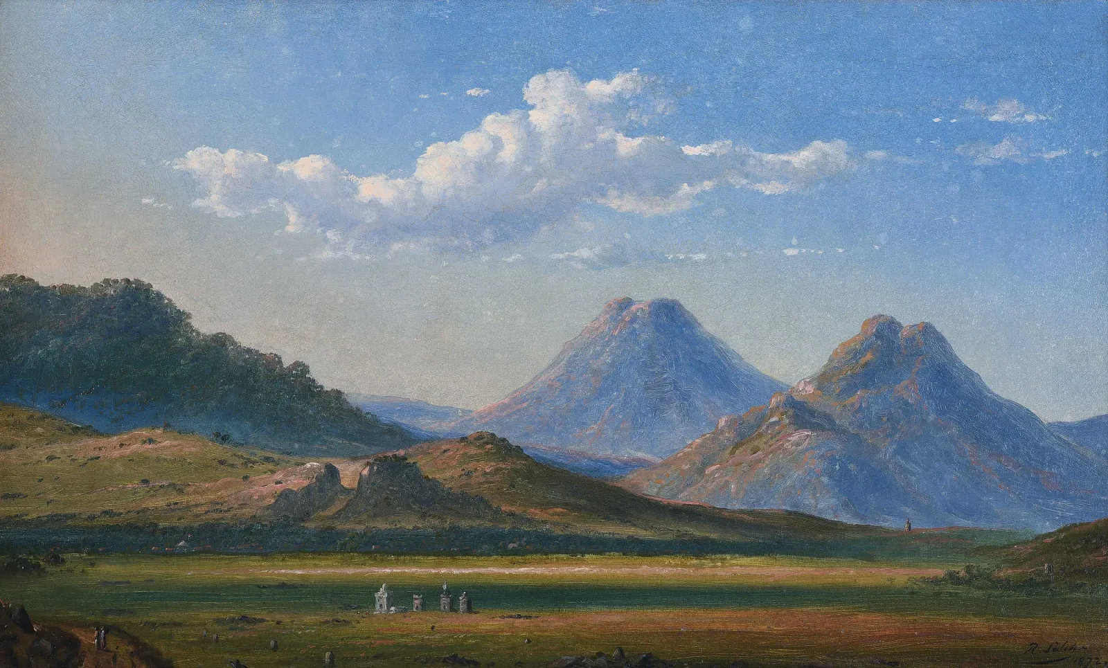 Vue du plateau de Dieng, Raden Saleh