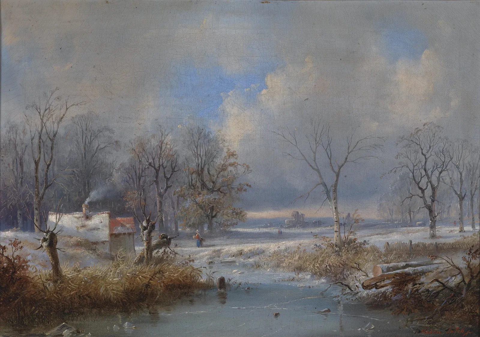 Paysage d'hiver, Raden Saleh