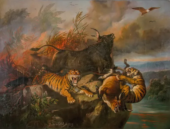 Boschbrand — Raden Saleh