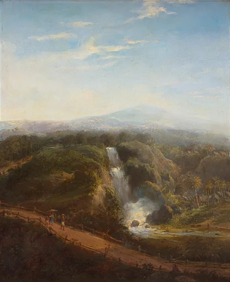 Indisch landschap — Raden Saleh