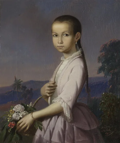 Portrait of Betsy Teengs — Raden Saleh