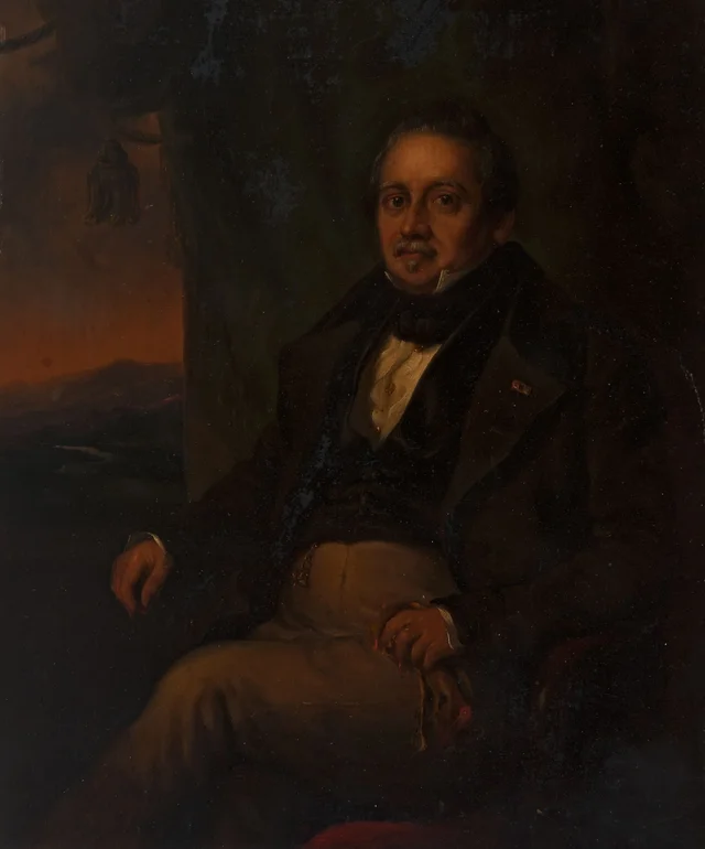 Retrato de Johannes Jacobus Verstege, Raden Saleh