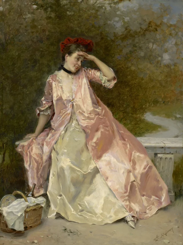 Woman with a Picnic Basket