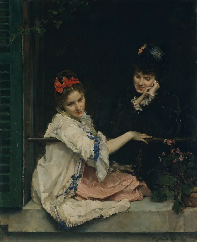 Girls at a Window