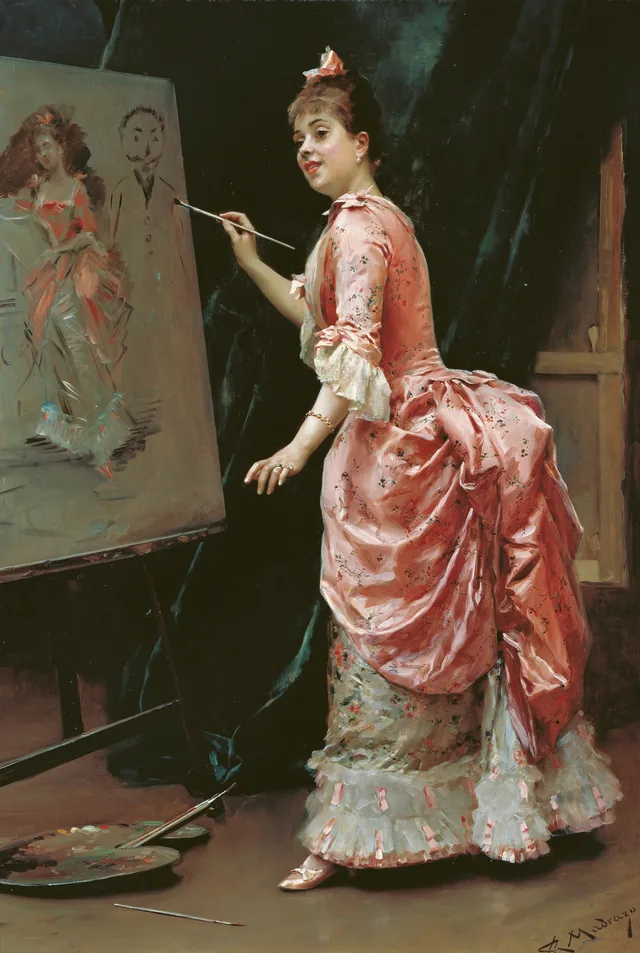 Les Espiègleries du modèle, Raimundo de Madrazo y Garreta
