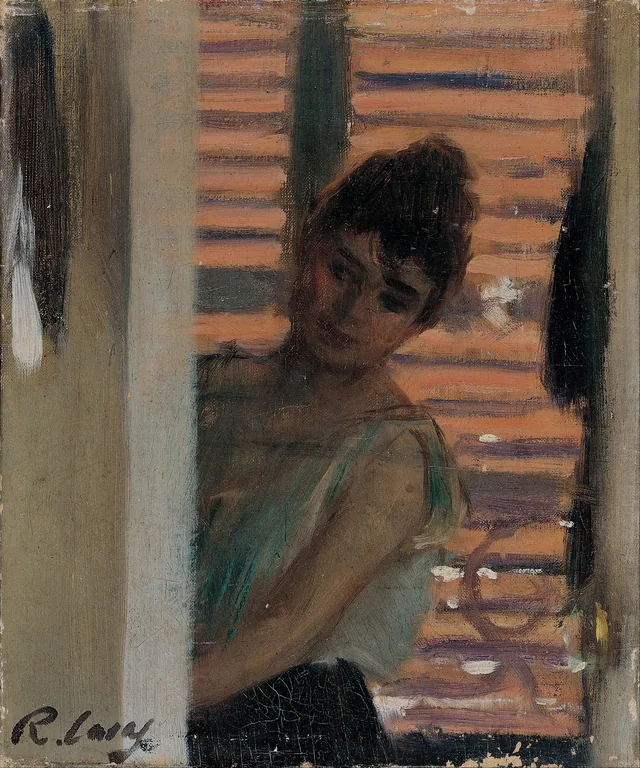 Woman Against a Blind, Ramon Casas