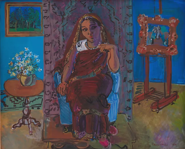 Interior with a Hindu Girl, Raoul Dufy