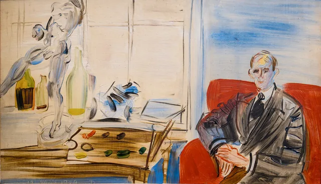 Portrait de Jacques Maroger dans l'atelier de l'impasse de Guelma, Raoul Dufy