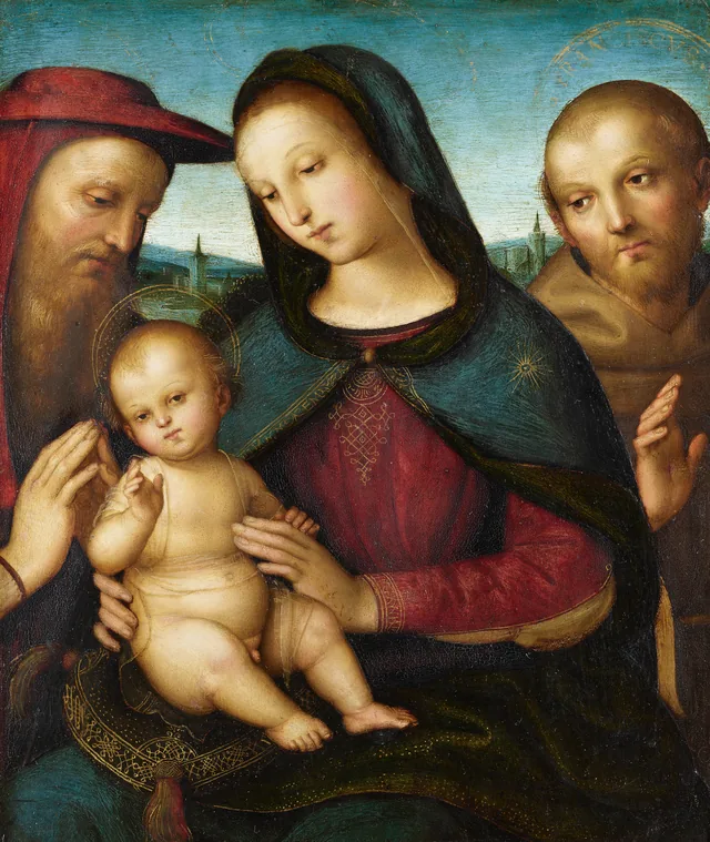 La Virgen con el Niño con san Jerónimo y san Francisco, Rafael