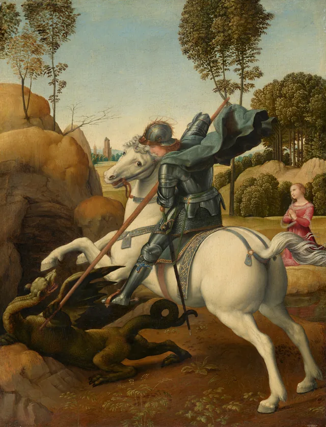 San Jorge y el dragón, Rafael