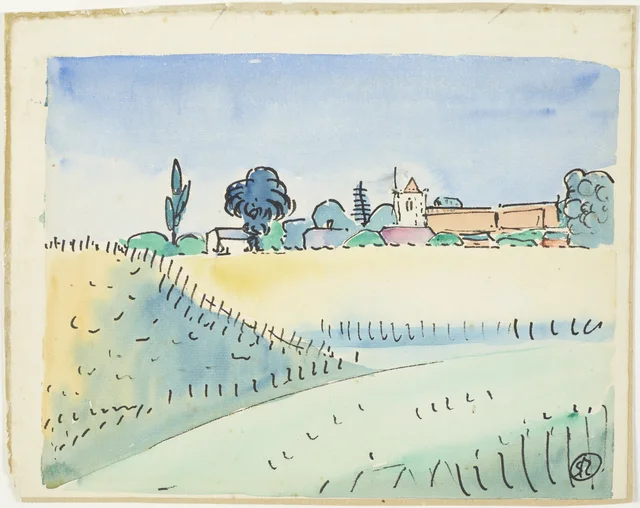 Paisagem com uma igreja, Raymond McIntyre
