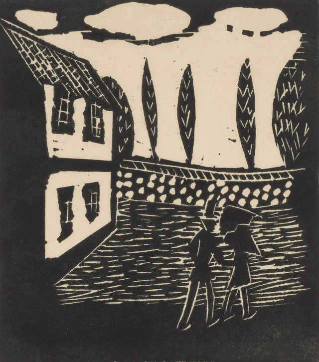 Paisagem com dois personagens, Raymond McIntyre