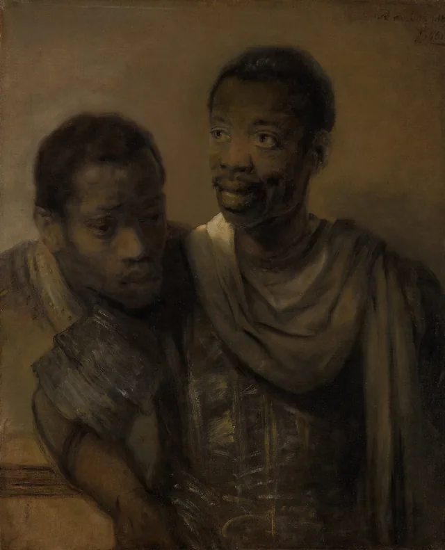 Dos hombres africanos, Rembrandt van Rijn