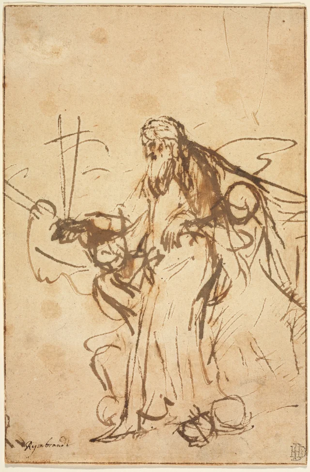 God the Father Supported by Angels, Rembrandt van Rijn