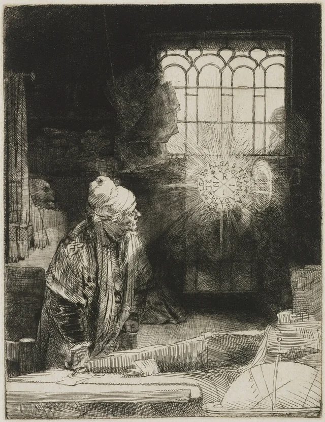 A scholar in his study