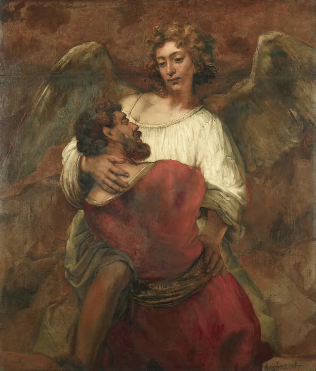 Jacob wrestling with the angel
