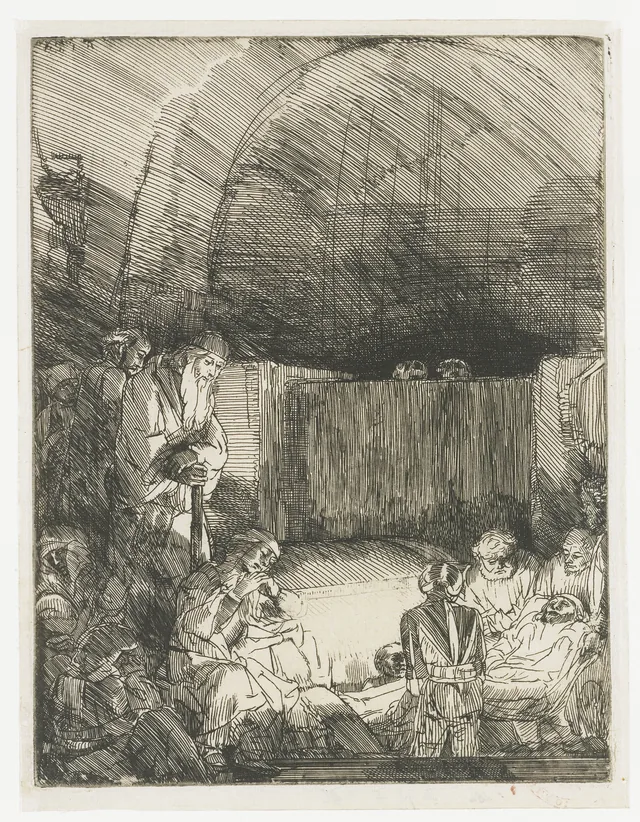 La Mise au tombeau, Rembrandt van Rijn