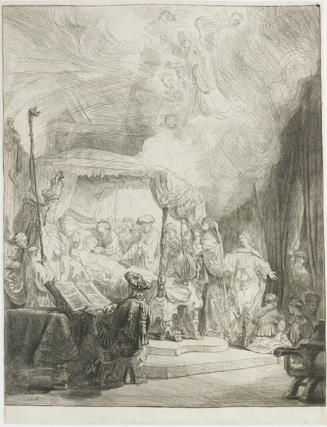 La muerte de la Virgen, Rembrandt van Rijn