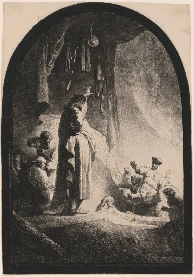 La Résurrection de Lazare, Rembrandt van Rijn