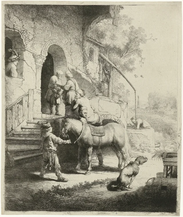 El buen samaritano, Rembrandt van Rijn