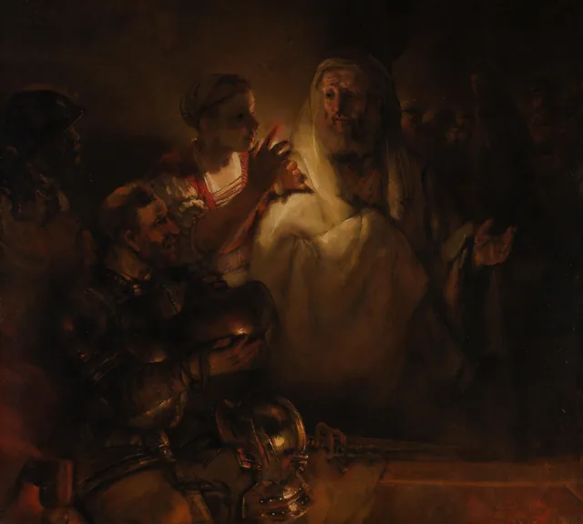 The Denial of St Peter, Rembrandt van Rijn