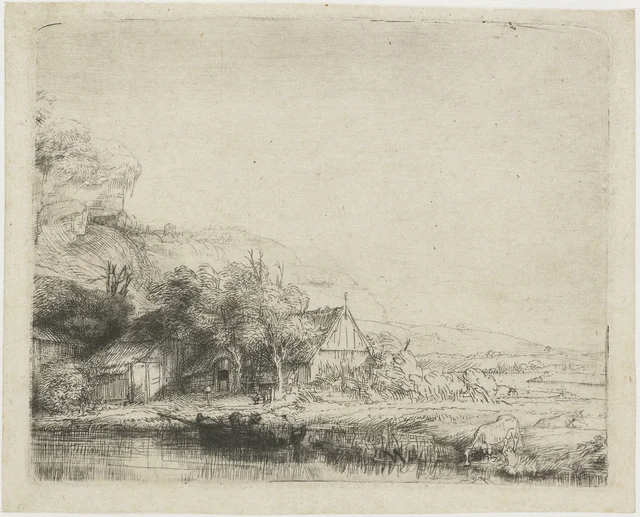Landscape with a Cow Drinking