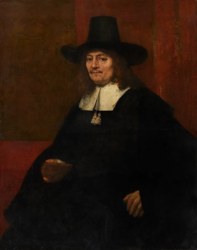 Portrait of a Man in a Tall Hat, Rembrandt van Rijn