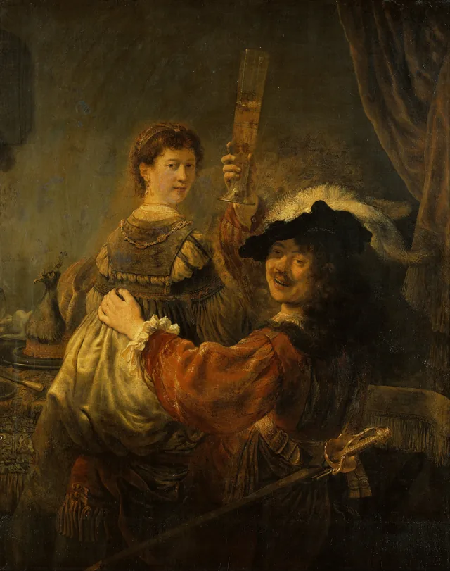 Rembrandt et Saskia dans la parabole du fils prodigue, Rembrandt van Rijn