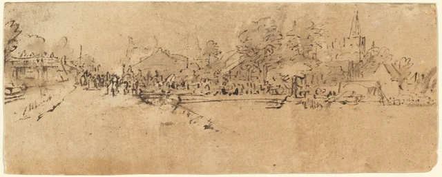 View of Diemen, Rembrandt van Rijn