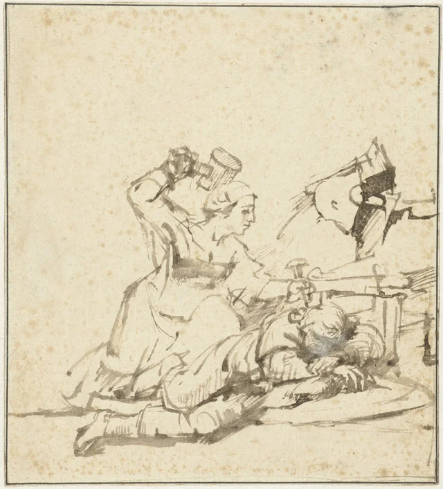 Jael Killing Sisera, Rembrandt van Rijn