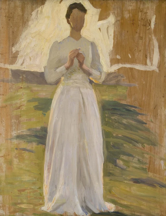 Esboço para O Cavaleiro e a Moça (A Moça), Richard Bergh