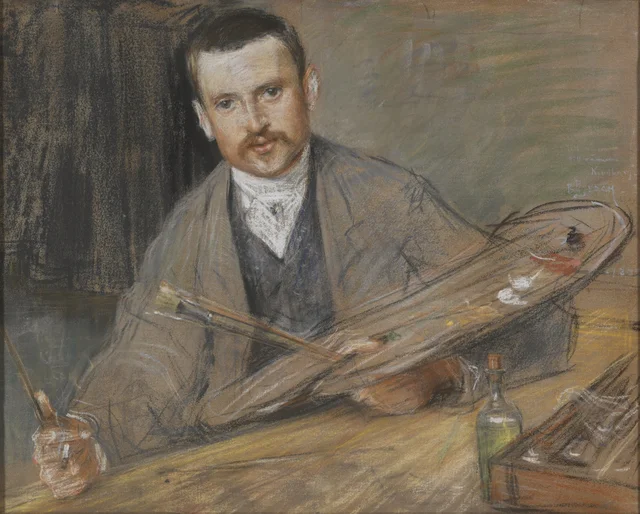 画家ヨハン・シンドボリ（1861-1907）、木版画家エミー・エードマンの夫