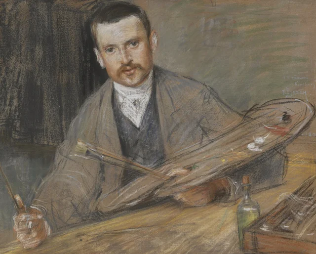 Johan Kindborg, 1861-1907, artista, casado com a gravadora em madeira Emy Edman, Richard Bergh