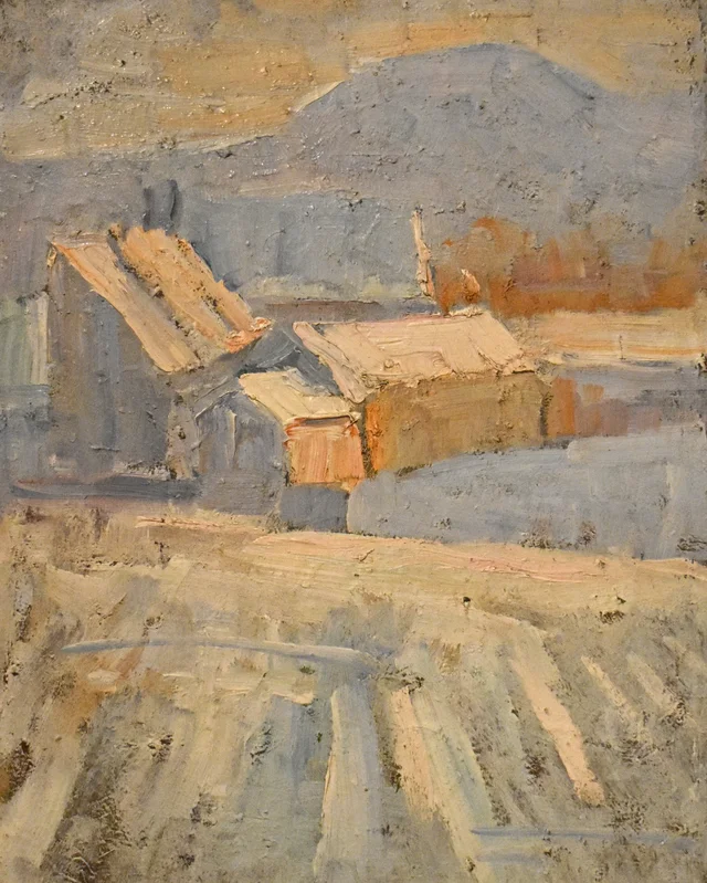 Winter at the Gradaščica River, Rihard Jakopič