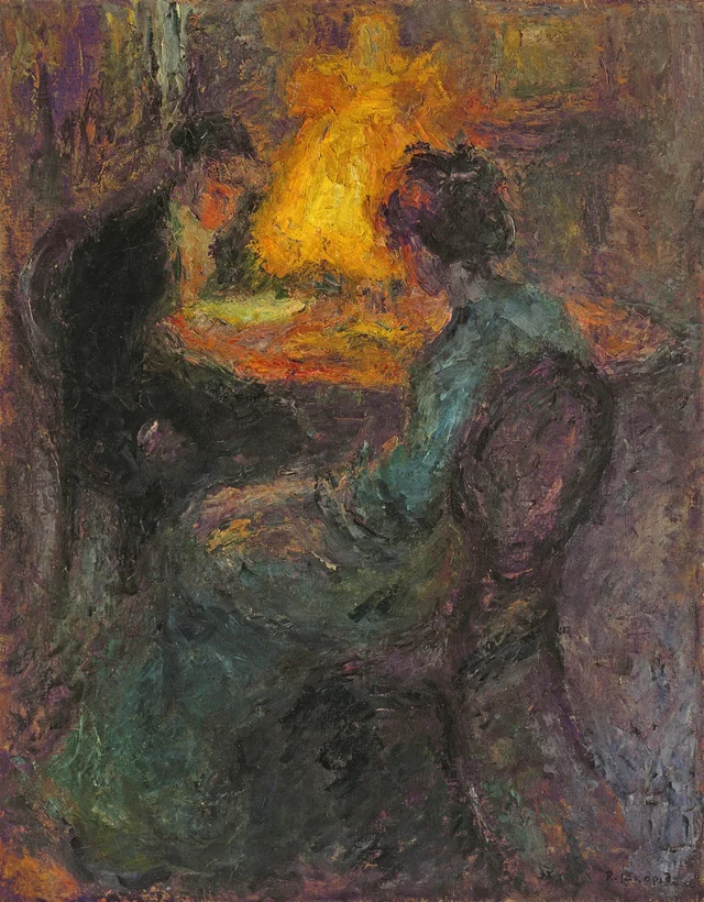 By Lamplight, Rihard Jakopič