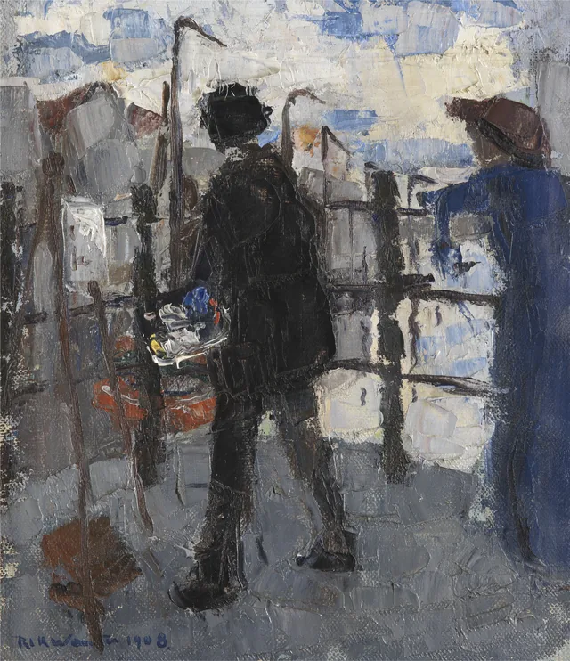 O Pintor no Hoogbrug em Mechelen