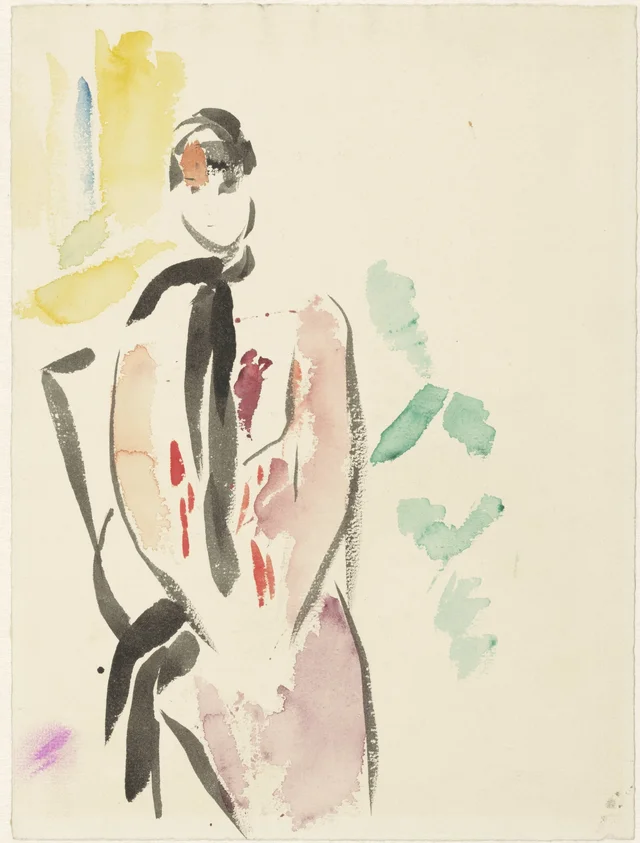 Esboço para um retrato de Madame De Carnière-Wouters, esposa do artista