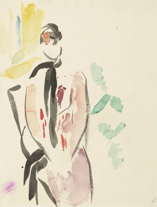 Boceto para un retrato de la señora De Carnière-Wouters, esposa del artista, Rik Wouters