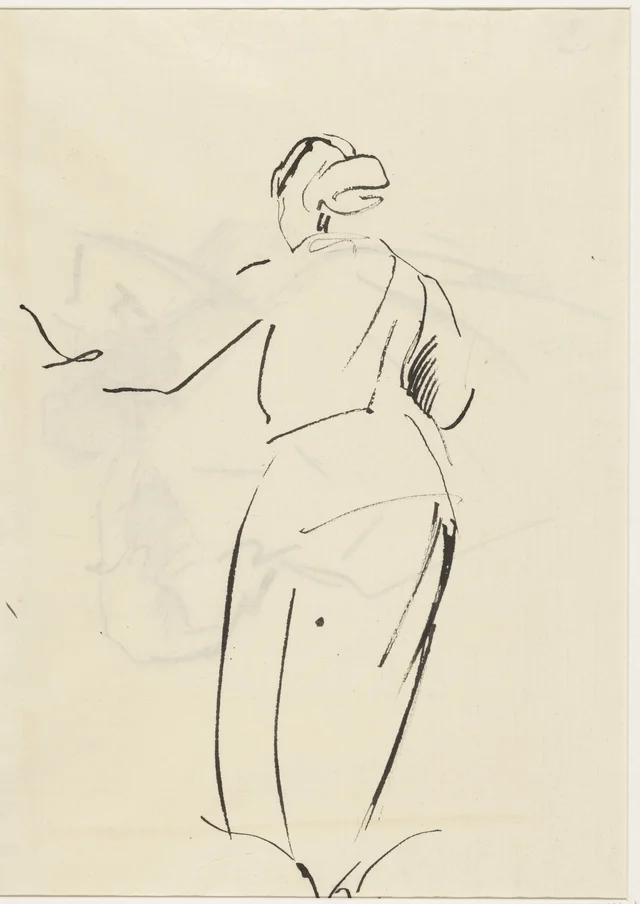 Mulher de pé olhando para fora, Rik Wouters
