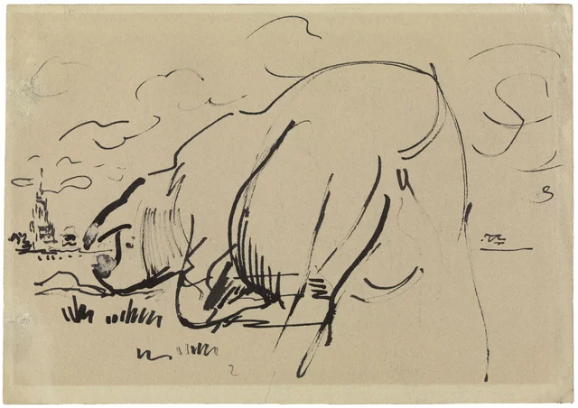 Porco diante de Amersfoort, Rik Wouters