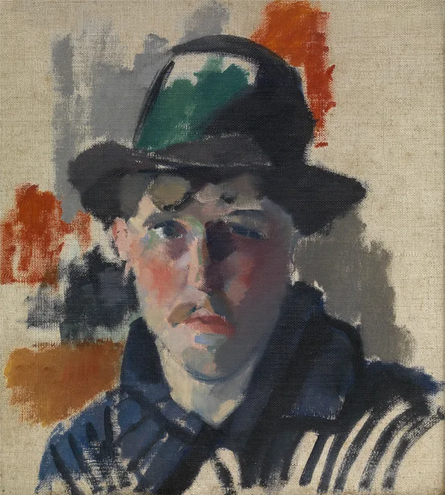 Autorretrato com chapéu verde, Rik Wouters
