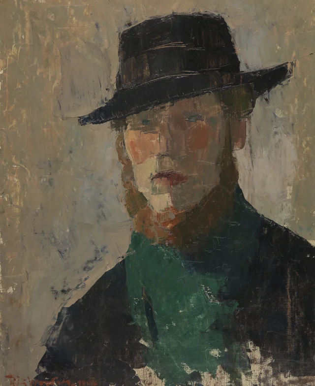 Autorretrato con sombrero negro