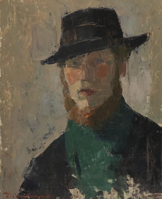 Autorretrato com chapéu preto