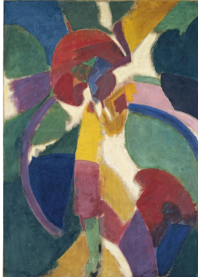 Mulher com sombrinha, Robert Delaunay